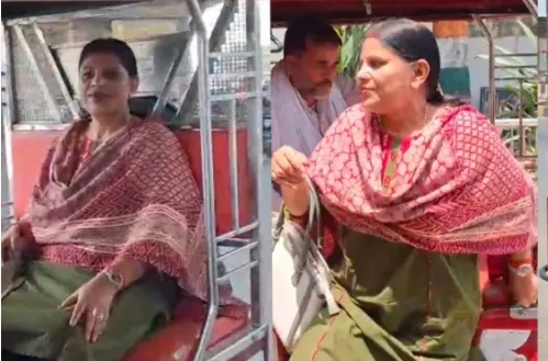 पालिका अध्यक्ष रूबी प्रसाद की अनूठी पहल ई-रिक्शा (टोटो) से पहुंचीं दफ्तर, सोनभद्र की जनता को दिया ईंधन बचत और पर्यावरण संरक्षण का संदेश