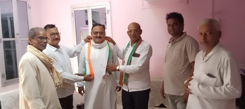 रेवतीपुर ब्लाक कांग्रेस कमेटी द्वारा अयूब अंसारी का हुया भब्य स्वागत