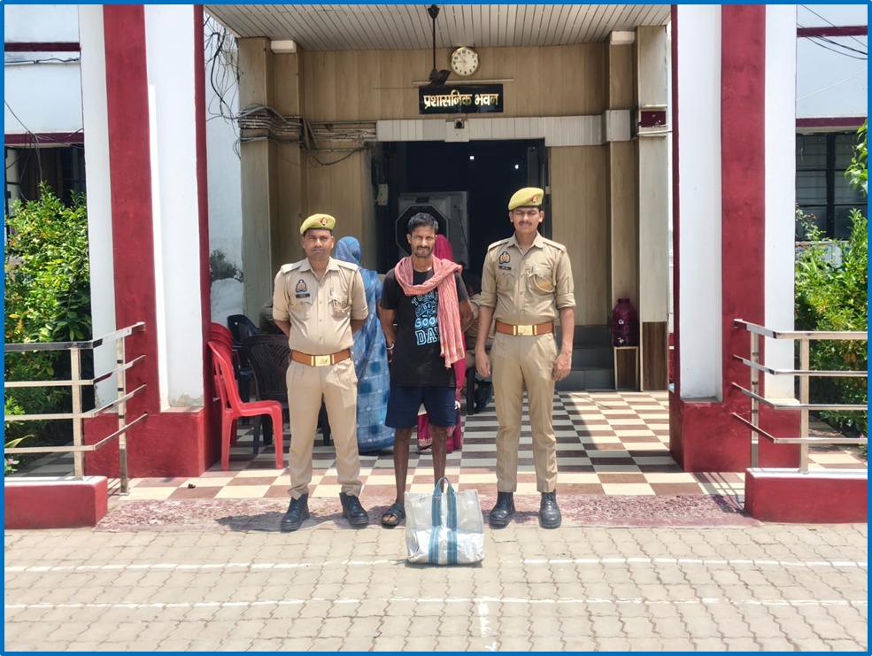 मंदिर से टुल्लू पम्प चोरी करने वाला आरोपी गिरफ्तार, चोरी का सामान बरामद