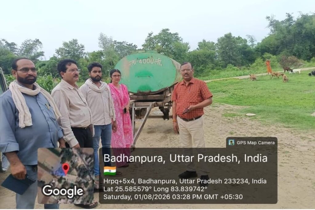 क्षतिग्रस्त हुई पाइपलाइन, बढ़नपुरा गांव में पेयजल आपूर्ति ठप