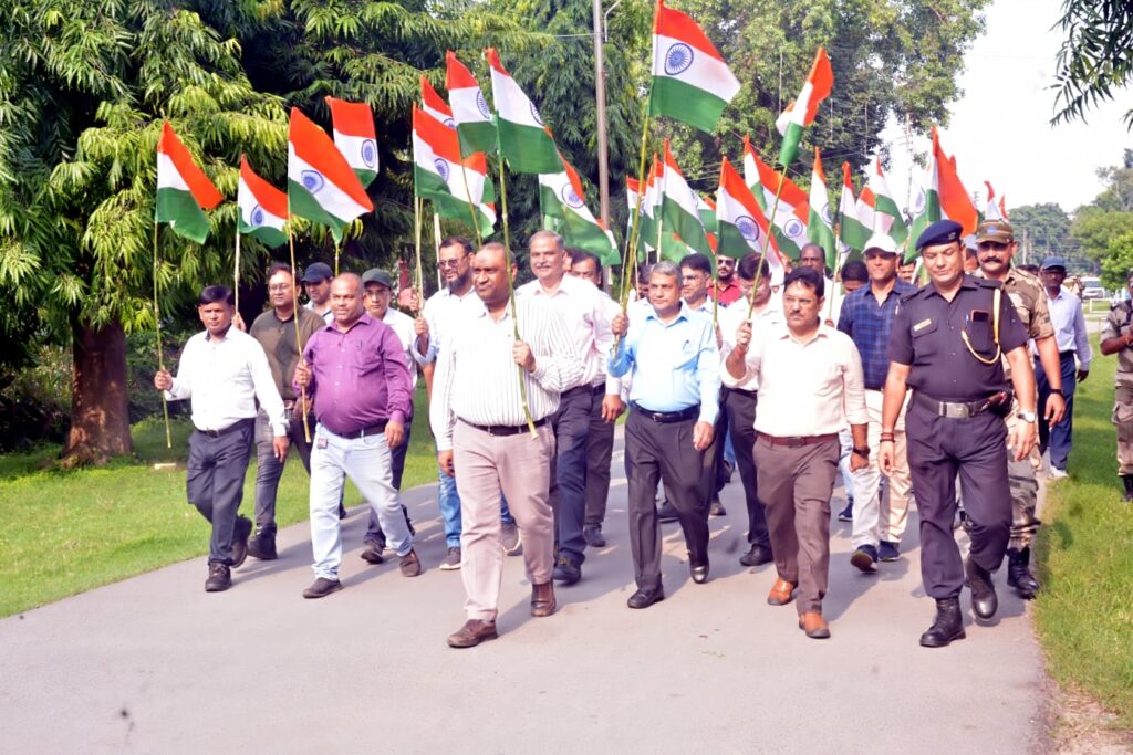 ओबरा तापीय विद्युत परियोजना में उठी भव्य तिरंगा यात्रा राष्ट्र के प्रति एकजुटता, गौरव एवं समर्पण का दिया संदेश
